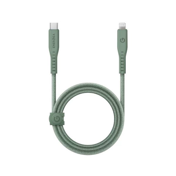 کابل USB-C 60W به LIGHTNING انرژیا مدل FLOW رنگ سبز
