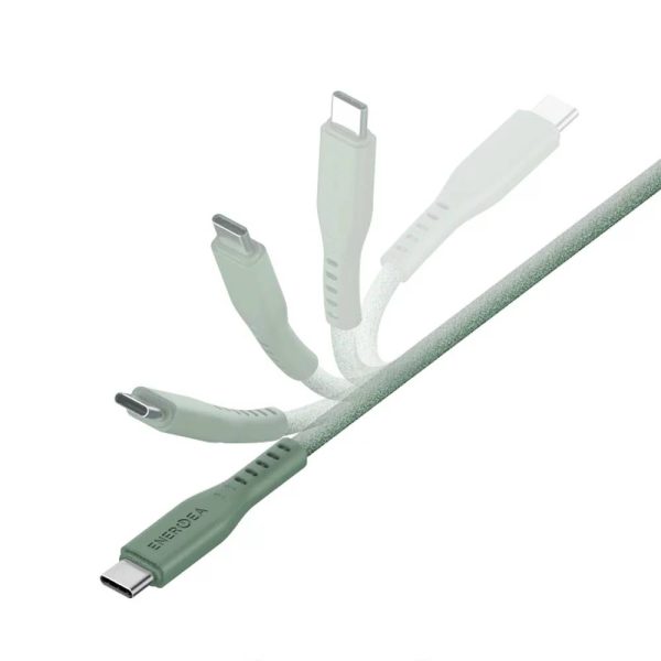 کابل USB-C 60W به LIGHTNING انرژیا مدل FLOW رنگ سبز