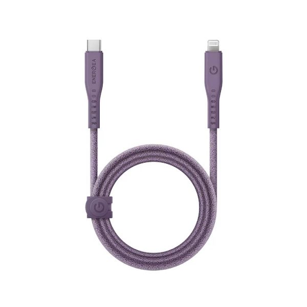کابل USB-C 60W به LIGHTNING انرژیا مدل FLOW رنگ بنفش
