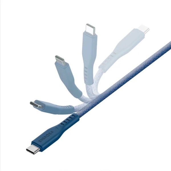 کابل USB-C 60W به LIGHTNING انرژیا مدل FLOW رنگ آبی