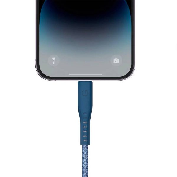 کابل USB-C 60W به LIGHTNING انرژیا مدل FLOW رنگ آبی
