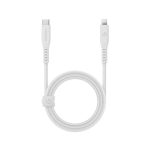 کابل USB-C 60W به LIGHTNING انرژیا مدل FLOW رنگ سفید طول ۱.۵ متری