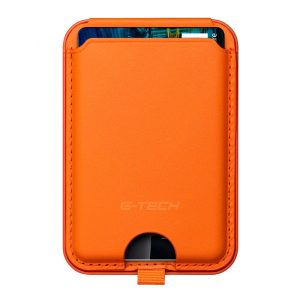 جاکارتی و استند مگنتی برند جیتک G-TECH Magnetic Card Holder رنگ نارنجی