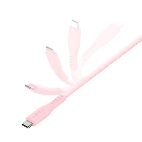 کابل USB-C 60W به LIGHTNING انرژیا مدل FLOW رنگ صورتی