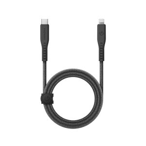 کابل USB-C 60W به LIGHTNING انرژیا مدل FLOW رنگ مشکی طول ۱.۵ متری