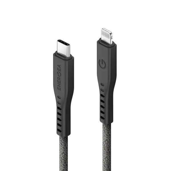 کابل USB-C 240W به LIGHTNING انرژیا مدل FLOW رنگ مشکی
