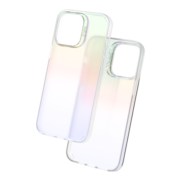 کیس زگ مدل ZAGG Iridescent Anti-Microbial Case مناسب iPhone 14 Pro-هفت رنگ