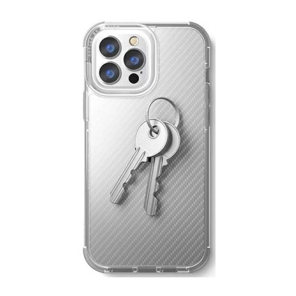 قاب آیفون ۱۳ پرو برند یونیک مدل UNIQ HYBRID IPHONE 13 Pro COMBAT ARAMID comafrst رنگ شفاف