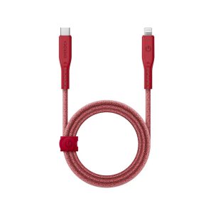 کابل USB-C 60W به LIGHTNING انرژیا مدل FLOW رنگ قرمز