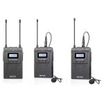 ست میکروفن بی سیم بویا مدل WM8 PRO مجموعه 3 عددی