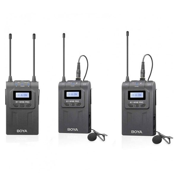 ست میکروفن بی سیم بویا مدل WM8 PRO مجموعه 3 عددی