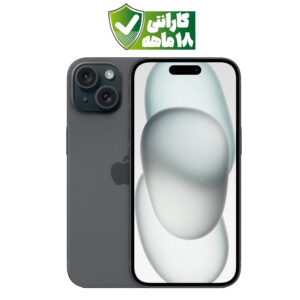 گوشی موبایل اپل iPhone ۱۵ رنگ مشکی (Black) حافظه ۱۲۸ گیگ نات اکتیو CH/A با ۱۸ ماه گارانتی شرکتی