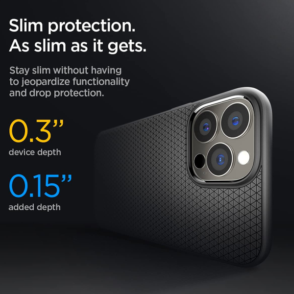 قاب Spigen مدل Liquid Air مناسب iPhone 13 Pro-مشکی-ACS03258