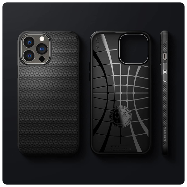 قاب Spigen مدل Liquid Air مناسب iPhone 13 Pro-مشکی-ACS03258