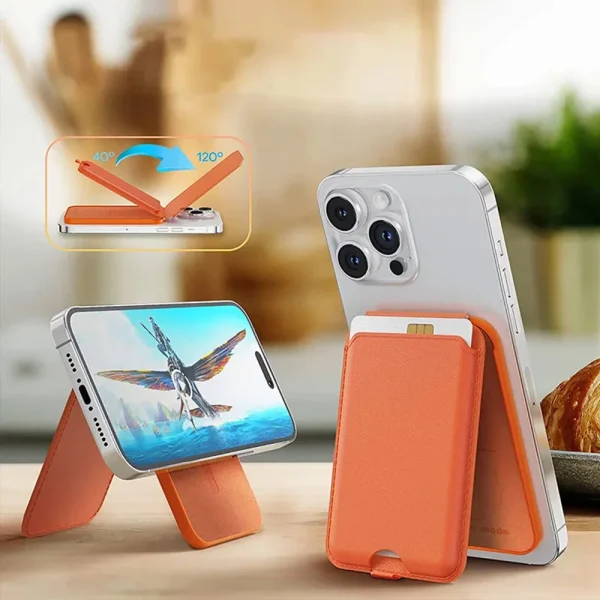 جاکارتی و استند مگنتی برند جیتک G-TECH Magnetic Card Holder رنگ سبز