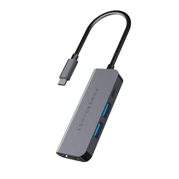 هاب چهار پورت USB-C پاورولوجی مدل P4CHBGY
