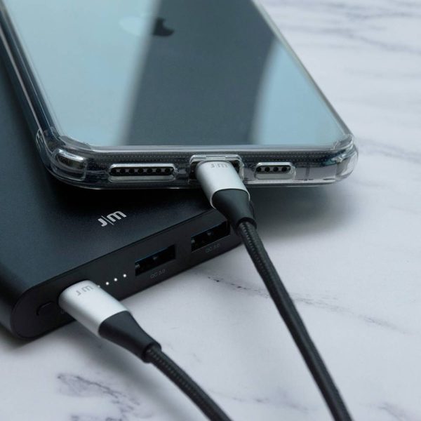 کابل جاست موبایل مدل Just Mobile AluCable USB-C to Lightning طول 1.2 متر