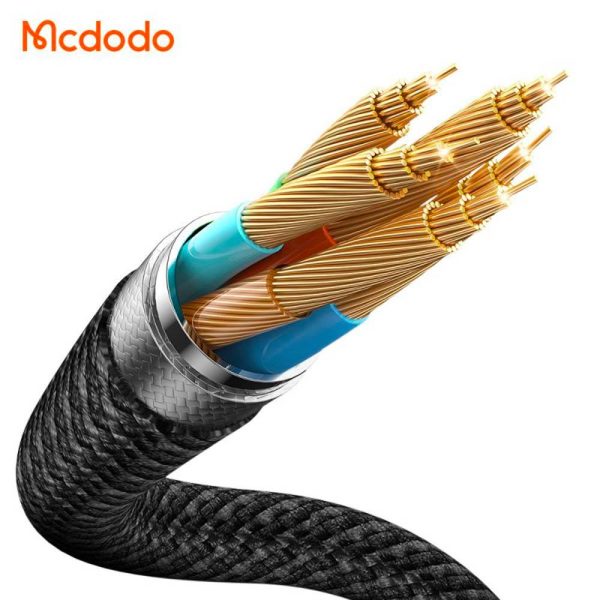 کابل شارژ 140 وات مک بوک تایپ سی به مگ سیف 3 مک دودو مدل MCDODO CA-1470 | طول 2متر