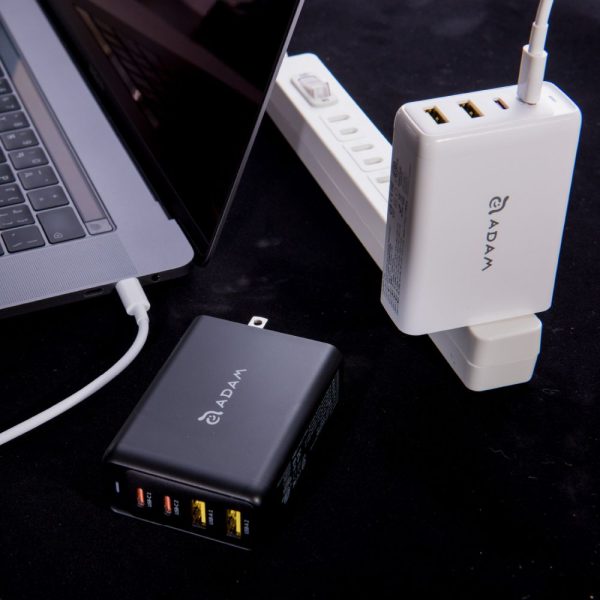 آداپتور شارژر آدام المنتس مدل Adam Elements Omnia Pro 100W GaN | رنگ مشکی