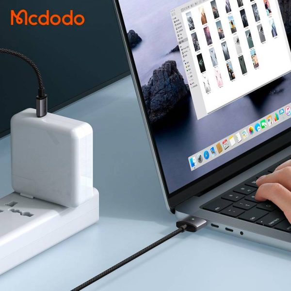 کابل شارژ 140 وات مک بوک تایپ سی به مگ سیف 3 مک دودو مدل MCDODO CA-1470 | طول 2متر