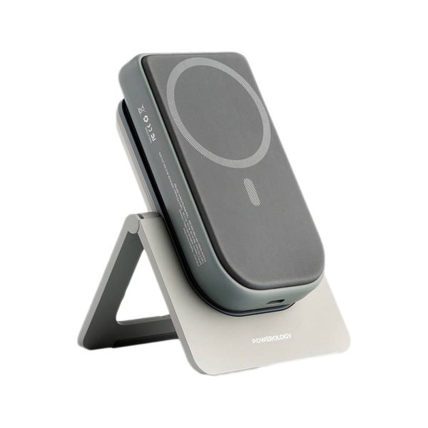 پاور بانک Power Bank و استند وایرلس پاورولوژی POWEROLOGY مدل 10000 mAh مدل PPBCHA21GY