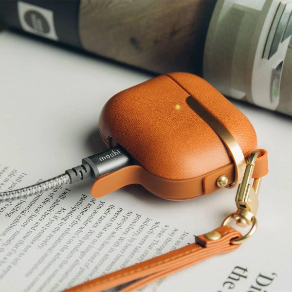 کیس ایرپاد ۳ موشی مدل Moshi Pebbo Luxe رنگ قهوه ای