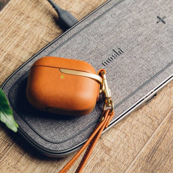 کیس ایرپاد ۳ موشی مدل Moshi Pebbo Luxe رنگ قهوه ای