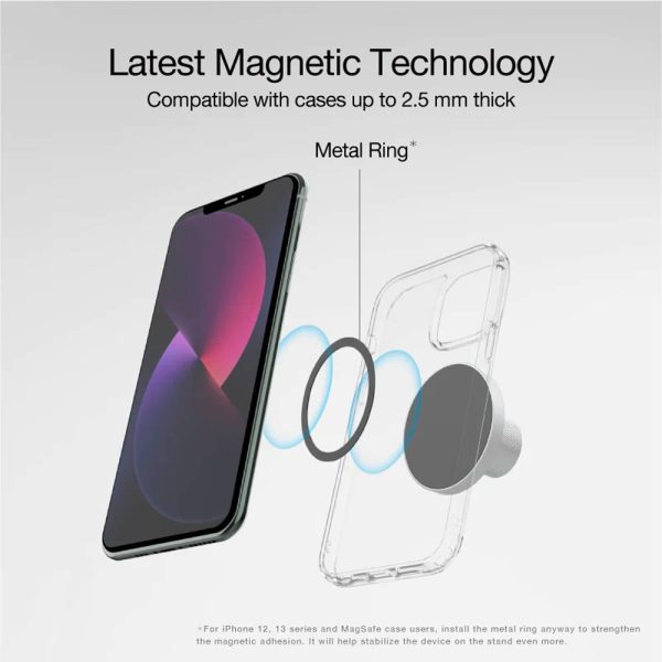 پایه نگهدارنده برند جاست موبایل مدل AluDisc Go Car Mount مناسب برای گوشی تا صفحه 8 اینچ
