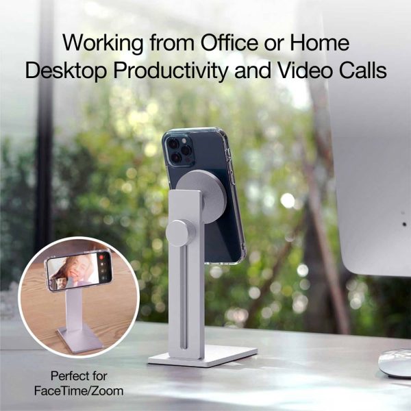 پایه نگهدارنده جاست موبایل مدل AluDisc™ Pro Smartphone Stand مخصوص آیفون