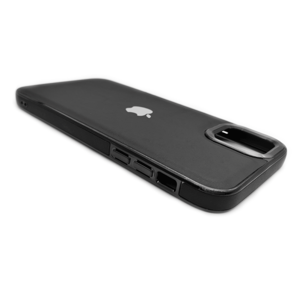 قاب گوشی magic mask چرمی مناسب برای  Apple iPhone ۱۱ pro max  رنگ مشکی