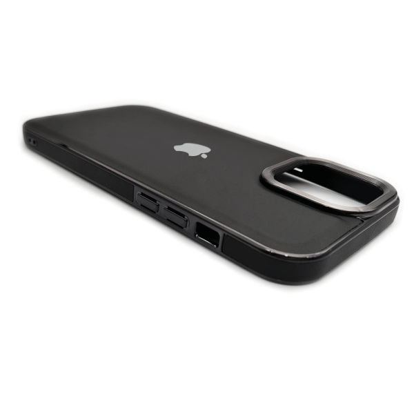 قاب گوشی magic mask چرمی مناسب برای Apple iPhone 13 pro max  رنگ مشکی