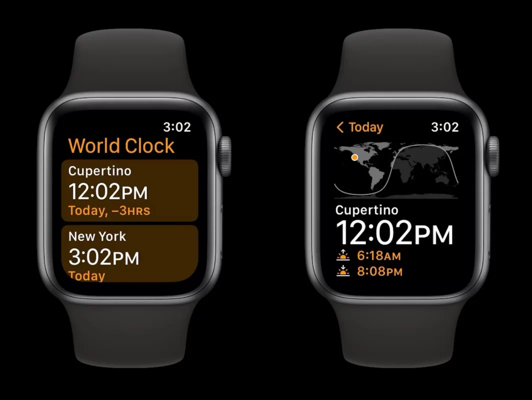 world clock apple watch watchos