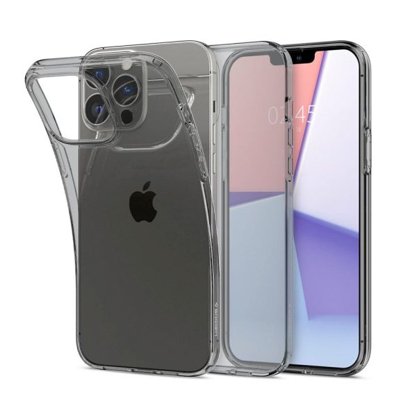 قاب Spigen مناسب iPhone 13 ProMax مدل Crystal Flex شفاف دودی – ACS03240