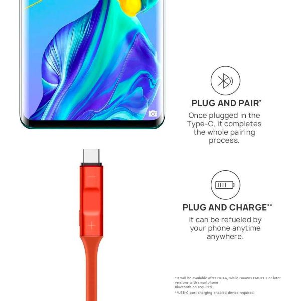 هندزفری بلوتوث دورگردنی Huawei Freelace CM70-C