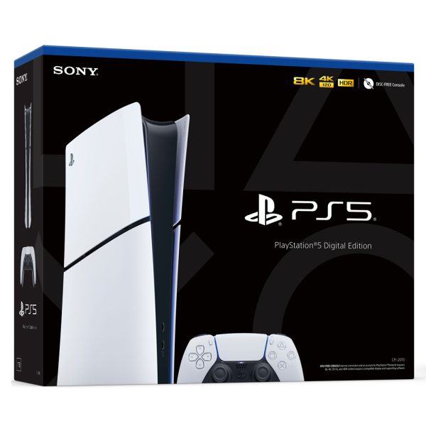 کنسول بازی سونی پلی استیشن 5  اسلیم دیجیتال دو دسته به همراه پایه شارژر |  PlayStation 5 slim Digital ظرفیت ۱ ترابایت با گارانتی ۱۸ ماهه