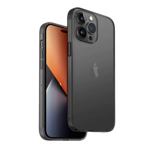 قاب UNIQ مناسب iPhone 14 ProMax مدل AirFender شفاف دودی - AIRFGRY