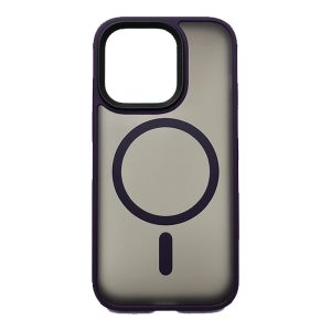 قاب Magic Mask دودی مات مگسیف دار مناسب برای Apple iPhone 14 Pro رنگ سرمه‌ای