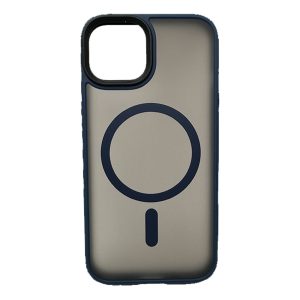 قاب Magic Mask مات دودی مگسیف دار مناسب برای Apple iPhone  13,14 رنگ سورمه ای