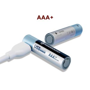 باطری نیم قلم شارژی پاورولوژی Powerology Rechargeable Battery پک ۴تایی