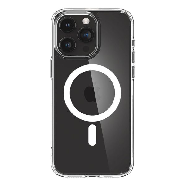 قاب Spigen های کپی مگ سیف دار مناسب برای iPhone 15 Pro Max مدل Ultra Hybrid شفاف