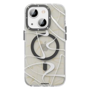 قاب ضد ضربه و مگ سیف یانگ کیت مناسب iphone 14 pro max مدل SM001 رنگ کرم