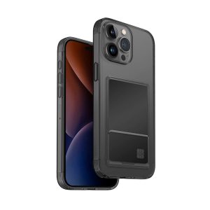 قاب آیفون ۱۵ پرو مکس دودی برند یونیک مدل UNIQ HYBRID IPHONE 15 Pro Max AIR FENDER ID