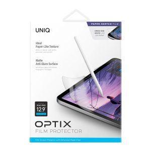 محافظ نمایشگر کاغذی یونیک مناسب آیپد پرو ۱۲.۹ مدل UNIQ Optix Paper Sketch-PSFILM