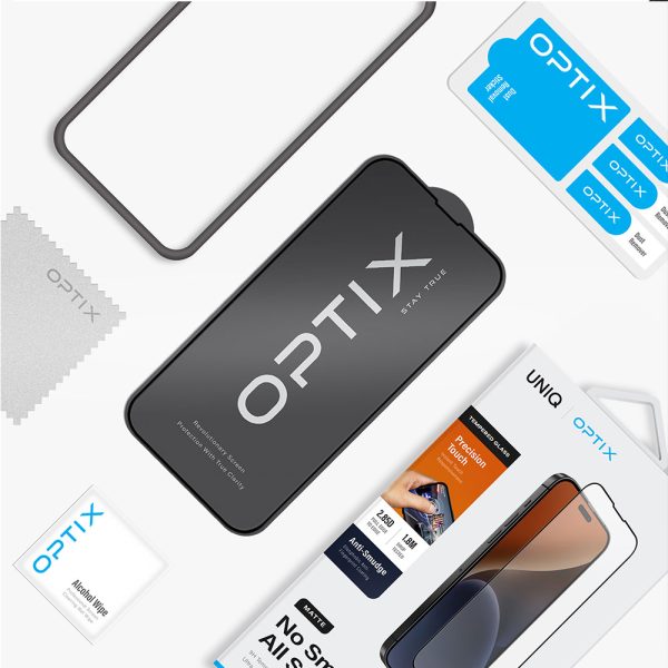 محافظ صفحه نمایش آیفون ۱۵ پرو مکس برند یونیک مدل UNIQ Optix Privacy IPHONE 15 Pro Max