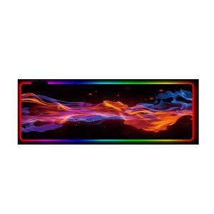 موس پد و کاور رومیزی بزرگ مدل آتش RGB