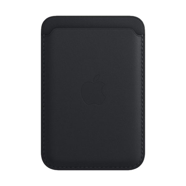 جاکارتی مگ سیف چرمی اپل مدل iPhone Leather Wallet with MagSafe-Midnight - رنگ مشکی