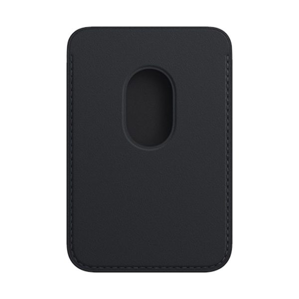 جاکارتی مگ سیف چرمی اپل مدل iPhone Leather Wallet with MagSafe-Midnight - رنگ مشکی