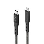 کابل USB-C 60W به LIGHTNING انرژیا مدل FLOW with Display رنگ مشکی