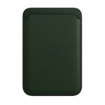 جاکارتی مگ سیف چرمی اپل مدل iPhone Leather Wallet with MagSafe-Sequoia Green - رنگ سبز
