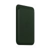 جاکارتی مگ سیف چرمی اپل مدل iPhone Leather Wallet with MagSafe-Sequoia Green - رنگ سبز